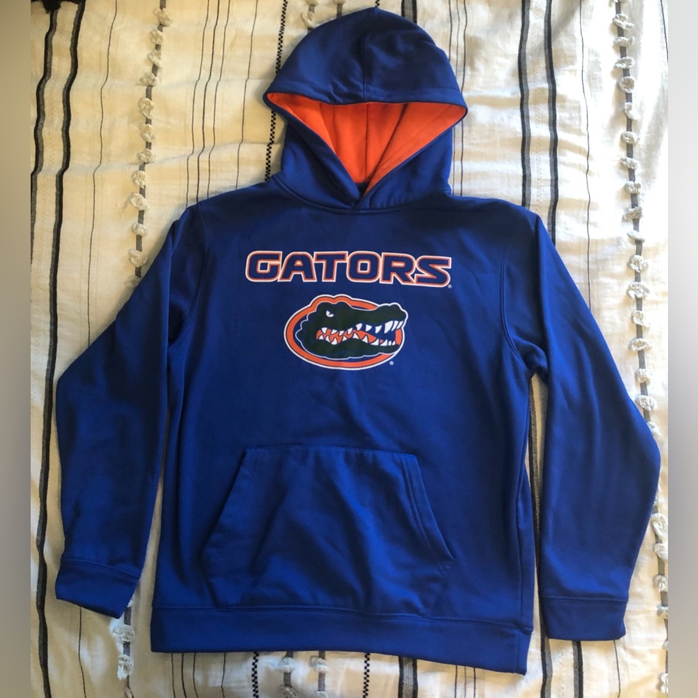 Florida Gators Hoodie Blue and Orange Colosseum Youth Large 16-18 L